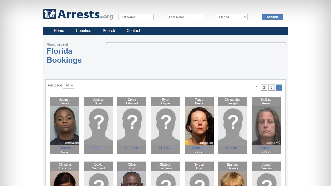 Florida Arrests and Inmate Search